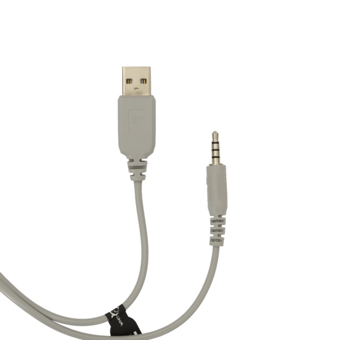 przewodowe słuchawki gamingowe z dwoma złączami 3,5 mm i USB